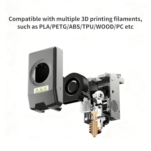 3D Printer Accessories Phaetus 0.4mm Hotend Kit for Adventuer AD5X: Quick Detachable Nozzle Heatsink Heater Block Throat Extruder Print Head - Ensured Stable High-Speed Printing