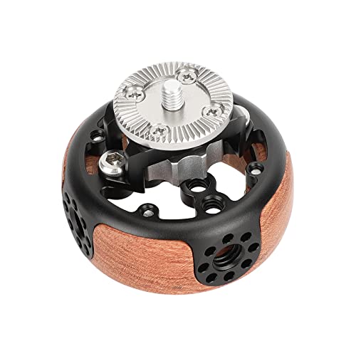 CAMVATE Round Hand Wheel with M6 Rosette Mount for Camera Wooden Handgrip