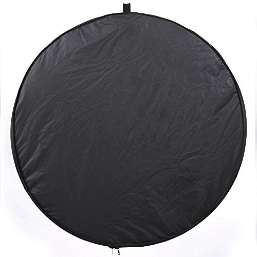 43"/110cm 5-in-1 Light Reflector for Photography Collapsible Multi-Disc Round with Bag - Translucent, Gold, Silver, Black and White for Studio Photography Lighting and Outdoor Lighting 110cm