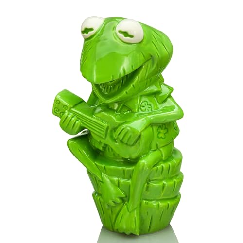 Geeki Tikis The Muppets Kermit the Frog Ceramic Mug | Party Cocktail Tumbler For Liquor and Beverages | Holds 16 Ounces