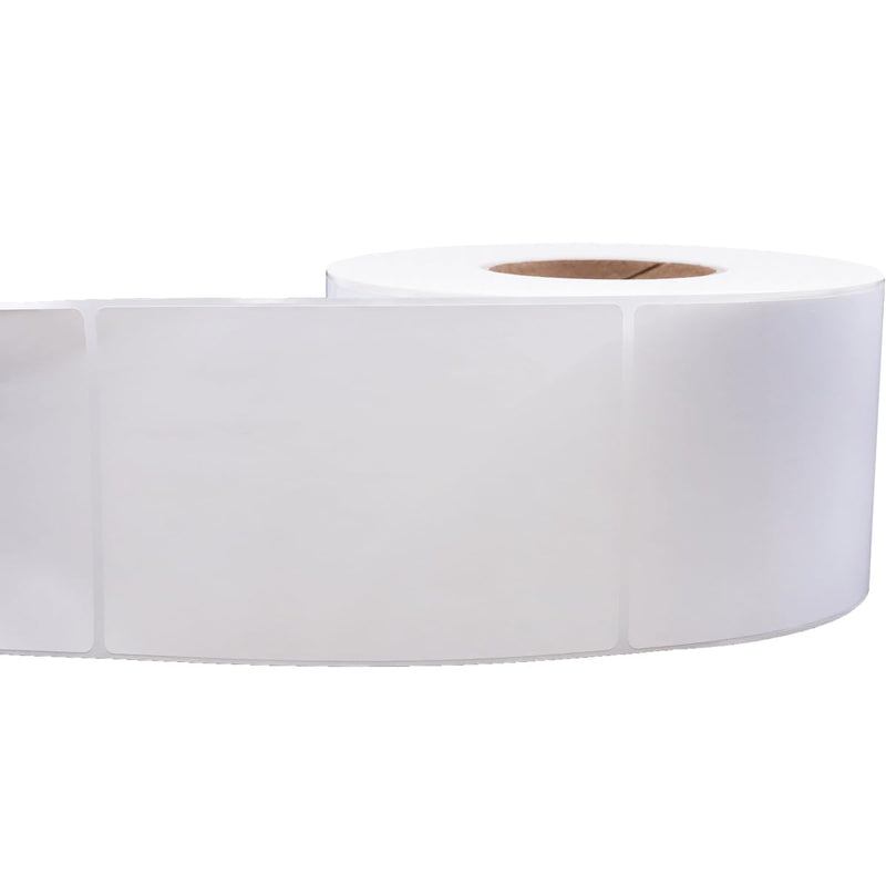 4 x 6 Thermal Transfer Perforated White Labels, 3″ Inch Core, 1000 Count - Label Paper for Thermal Printer Labels, Permanent Adhesive, Suitable for Various Industries