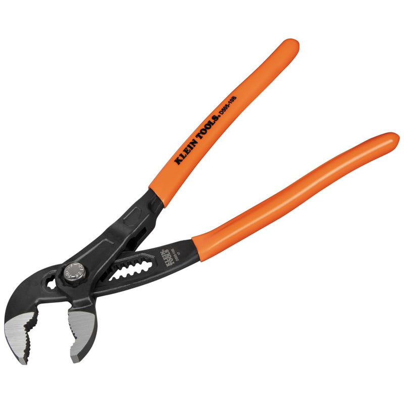 [Australia - AusPower] - Klein Tools D50510B Pump Pliers, Klaw Quick-Adjust, Curved Jaw, Hardened Teeth for Maximum Torque, 10-Inch 