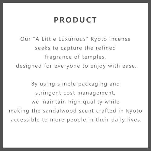 Kyoto Agarwood Incense Sticks - Japanese Temple Aroma, Ideal for Relaxation & Meditation, Approx. 60 Sticks (0.044 Pounds) - Premium Quality Incense for Spiritual & Home Use Nagomikobo