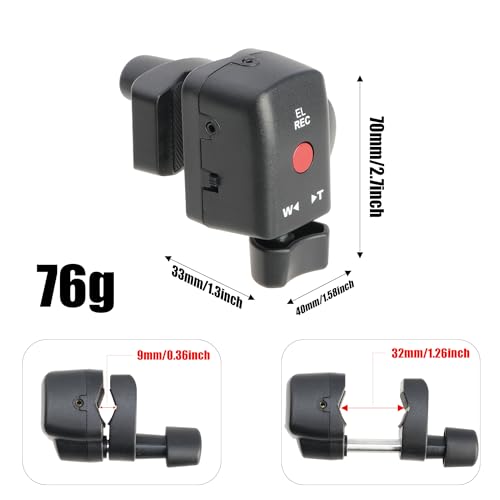 Camcorder Zoom Remote Control Controller 2.5mm Jack Cable for Sony HXR-NX800 PXW-Z200 190P 150P 198P VX2200E FX1000E for Panasonic HC-X1500 HC-X20 HC-X2 180 HVX203 Camera
