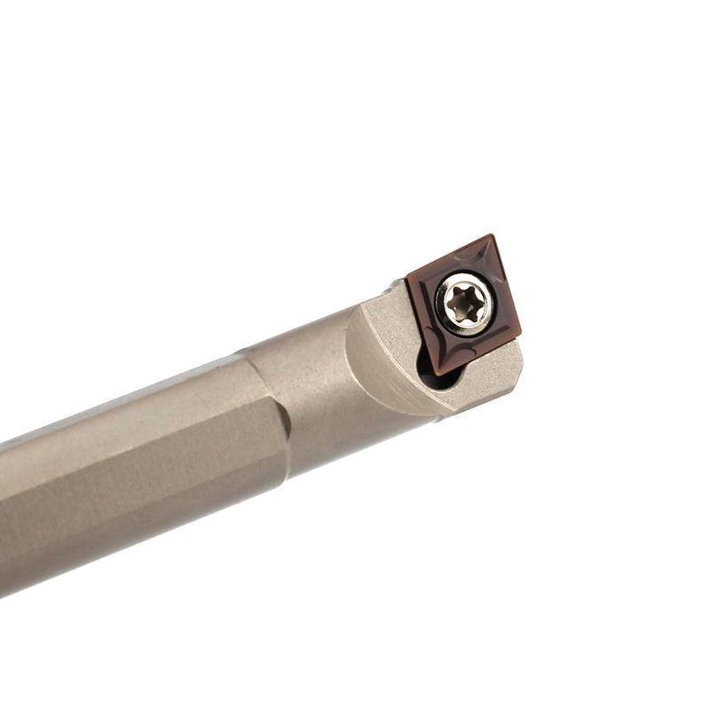[Australia - AusPower] - 1/2" Lathe Internal Boring Bar, Right-Hand Sclcr Turning Tool Holder with 10 Pcs Indexable Carbide Turning Inserts CCMT09T304(CCMT32.5) 