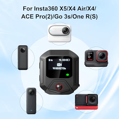 GPS Remote Control for Insta360 X5/X4/X4 Air X3/Go 3S Retro Accessories