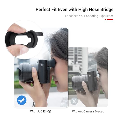 Extended Q3 43 Eyecup Eyepiece, Soft Silicon Camera Eye Cup Viewfinder Eyeshade Cover Protector Special Designed for Leica Q3 43 & Q3 Camera, Block Stray Lighting Q3 43 Camera Accessories