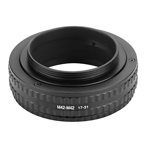 Adjustable Focusing Helicoid Adapter, M42 to M42 Focusing Helicoid Lens Mount Adapter Macro Tube Accessory (17mm-31mm)