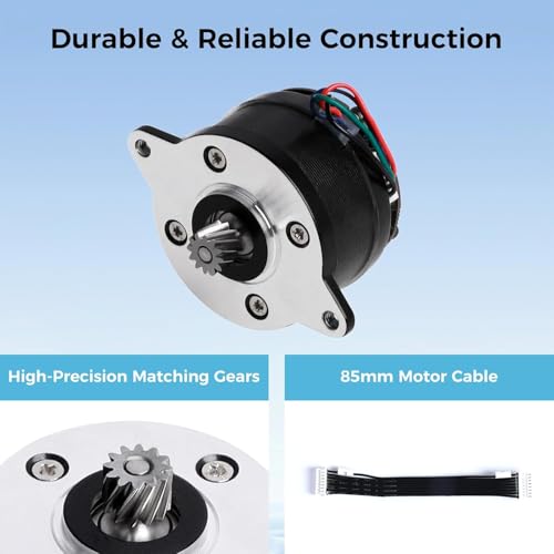Creality K2/K2 Pro/K2 Plus Extruder Motor, Circular Stepper Motor, K2 Series Original Replacement Part with Cable, E Axis Extrusion Part with 12 Teeth Round Shaft, Official 3D Printer Stepping k2 series extruder motor