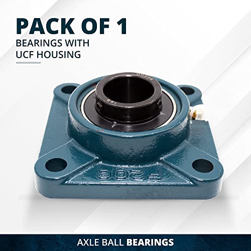 1 PCS - UCF 205 25 mm bore, Mounted Block Cast Housing Self-aligning Pillow Bearing