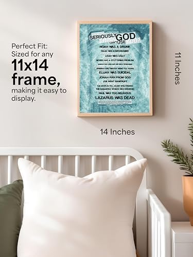 God Can Use You, Modern Christian Wall Art, 11x14 Unframed
