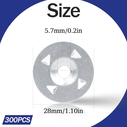 Foam Board Fasteners Washers for Insulation Board 300pcs HS/DP-05 300