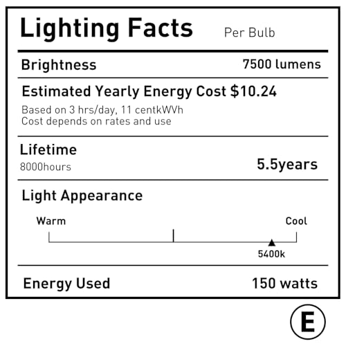 Skytex 1 Pcs 150W 5400K Color Temperature CFL Light Bulb, Daylight Spiral Photography Lighting, E27 Socket Light Bulb for Softbox Light, Studio and Camera Light CFL150