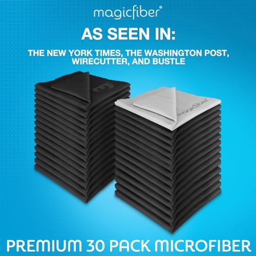MagicFiber Microfiber Cleaning Cloth, Glasses Cleaner, Eyeglass Wipes, 30pk 30 PACK