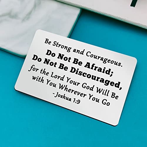 Christian Gifts for Men Women Inspirational Wallet Insert Card Religious Gifts Christmas Birthday Graduation Gift Baptism Gift Encouragement Gifts for Friends Family