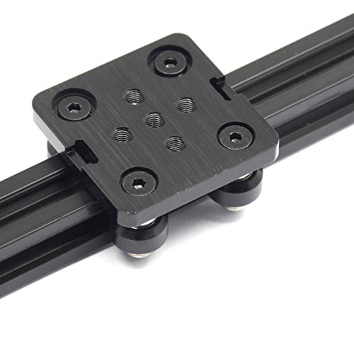 Small V-Wheel with Plate for 2020 Aluminum Profile for CNC and 3D Printer Parts Kossel Black Wheel Small Wheel