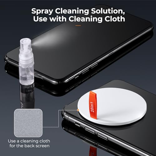 K&F CONCEPT 20-in-1 Keyboard Cleaning Kit for Phone, Camera, PC, Earphone White