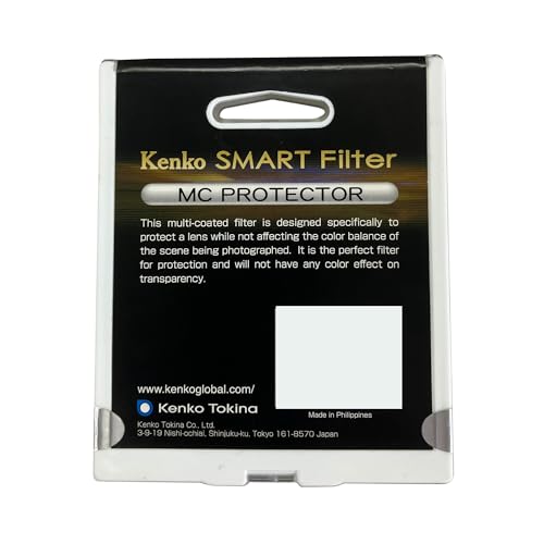 Kenko Camera Lens Protector Smart Protector 62mm, Mullti-Coated, Low-Profile, 362938