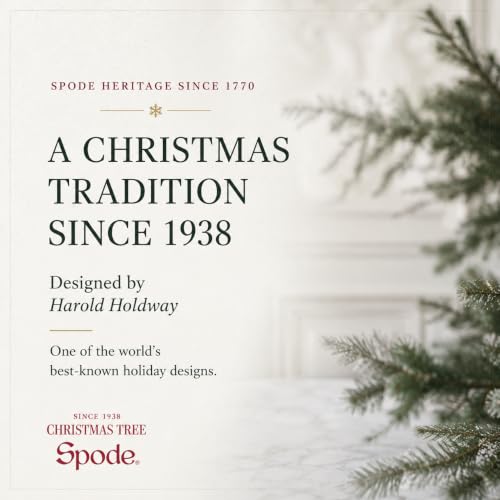 Spode – Christmas Tree – Christmas Tree Salad Server Set, Set of 2
