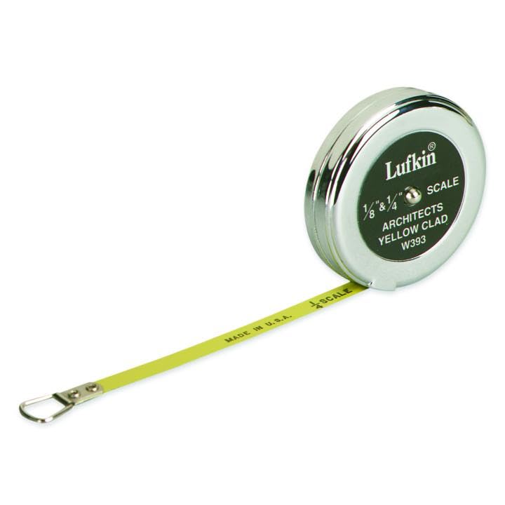 Crescent Lufkin 1/4" x 5' Architect's Pocket Scale - W393