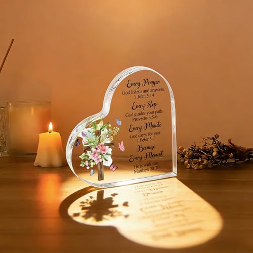 Christian Gifts for Women, Inspirational Religious Gifts for Women Men Every Prayer 4 inch