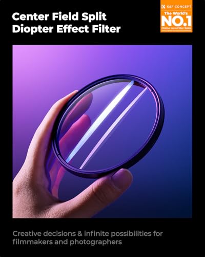 K&F CONCEPT 67mm Center Field Split Diopter Effect Filter Keeps The Focus