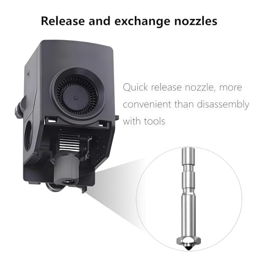 Kobra 3 Max Nozzle 0.4/0.6/0.8MM, Integrated Quick Swap Hardened Steel Nozzle High Flow High Speed Hot End Spray Nozzle for Anycubic Kobra 3 Max 3D Printer,4PCS 0.4/0.6/0.8MM Nozzle