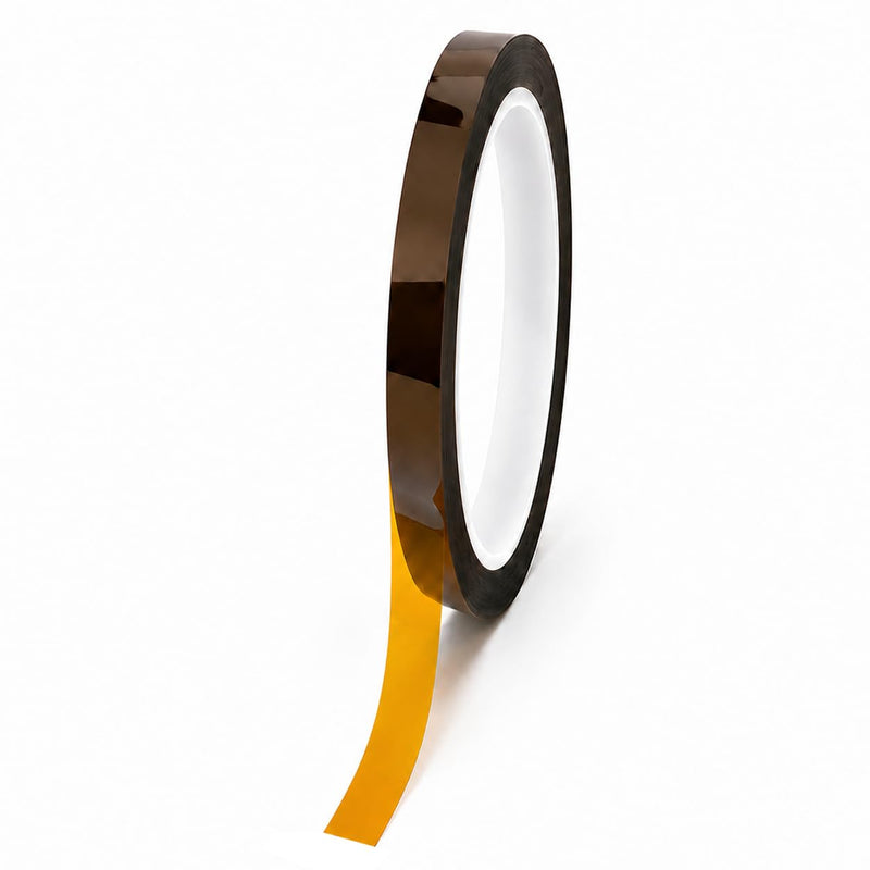 Tapes Master - 1/2" x 36 Yds 1 Mil Polyimide High Temperature Heat Resistant Heat Transfer Thermal Electrical Insulation Tape 1 Roll - 1/2
