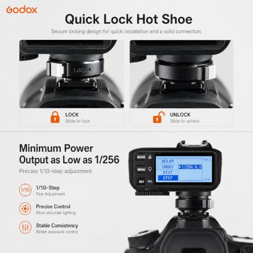 Godox X2T-C TTL Wireless Flash Trigger for Canon, 2.4G X System