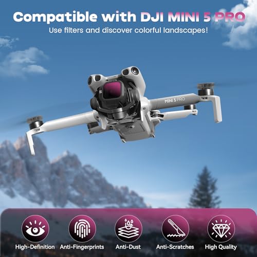 Mini 5 Pro ND Filters - 6 Pack (CPL,ND8,ND16,ND32,ND64,ND128) Mini 5 Pro