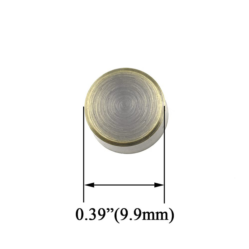 [Australia - AusPower] - Hahiyo 10mm Diameter Mirror Screws Brushed Copper Material Solid Easy Install Brass Washer Decorative Caps Fasteners Nails Bronze 10 Pairs for Bathroom Mirrors Panels Kitchen Ceiling Arts Crafts 10mm-10sets-Bronze 