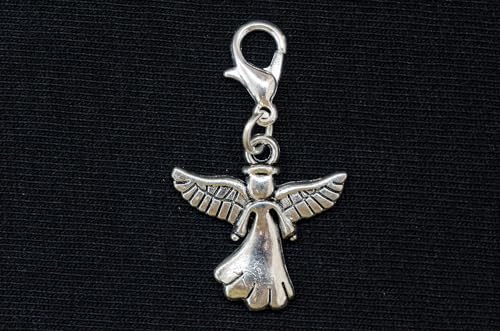 Miniblings Angel Charm Pendant Zipper Guardian Angels Saints Patrons Metal