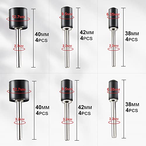 551pcs Sanding Drum for Rotary Tool, Sanding Bands Sleeves Kit for Drum Sander with Drum Mandrels and Self-Tightening Drill Chuck