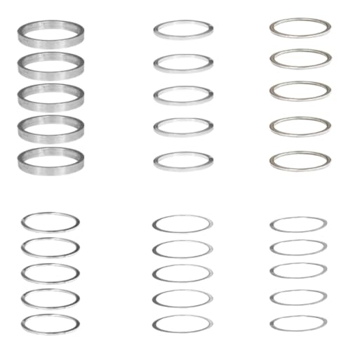 5 pcs for Each Single/Double/Triple/Tail Hook 4 Kinds Chainring Bolts Screws Disc Crankset Nuts Chainwheel + 5 pcs of 6 Kinds of Washers Fit for Road Bike Mountain Bike MTB (50 pcs)