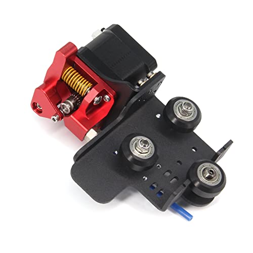 Direct Drive Upgrade Support Aluminum Plate with 3pcs Pulleys with Dual Gear Extruder with Stepper Motor Kit Only for CR-10S Pro V2 (Plate+Dual Extruder+Motor Kit) Plate+Dual Extruder+Motor Kit