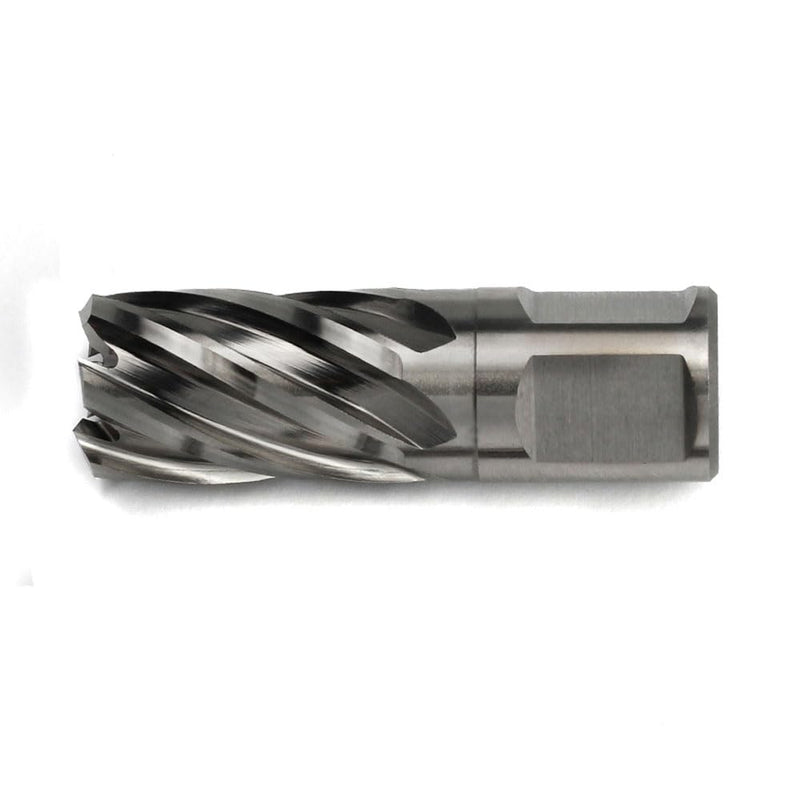 OSCARBIDE 3/4"x1"Annular Cutter,3/4 inch Weldon Shank,3/4 inch Cutting Diameter,1 inch Depth of Cut,2 Flat Mag Drill Bit with Pilot Pin for Magnetic Drill Press,1 Piece