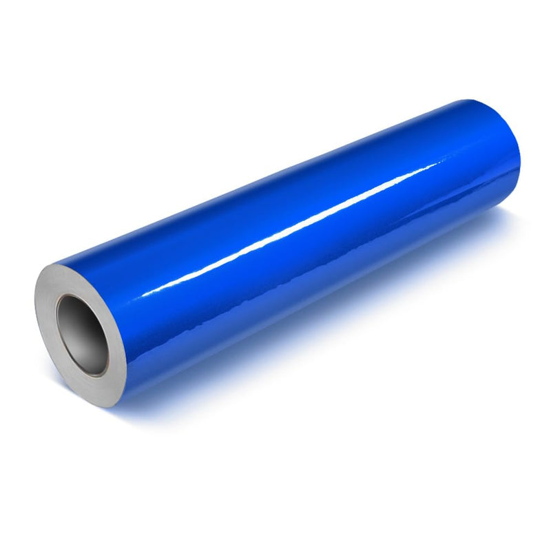 VViViD DECO65 Reflective Blue Permanent Adhesive Craft 12 Inches x 4 Feet Vinyl Roll Including Free 12 Inches x 12 Inches Transfer Paper Sheet