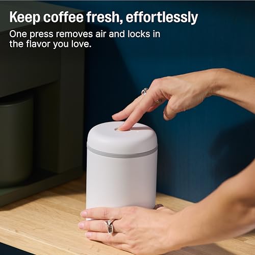 Fellow Atmos Electric Vacuum Coffee Canister 0.7L - Auto-Seal Steel Matte Black 0.7 Liter
