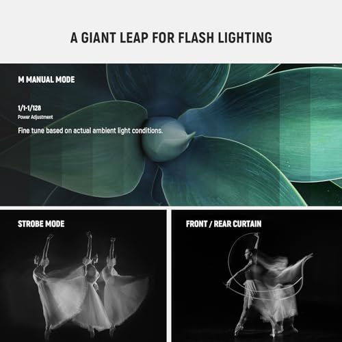 NEEWER RF1-N Marco Ring Flash Light Compatible with Nikon Camera, 76Ws GN15 5600K TTL Lighting 1-1/128 Output Front/Rear Curtain Sync Color Gels, Lens Adapter Rings for Macro Photography Studio Photo for Nikon