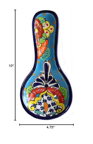 Flowers Talavera Ceramic Spoon Rest