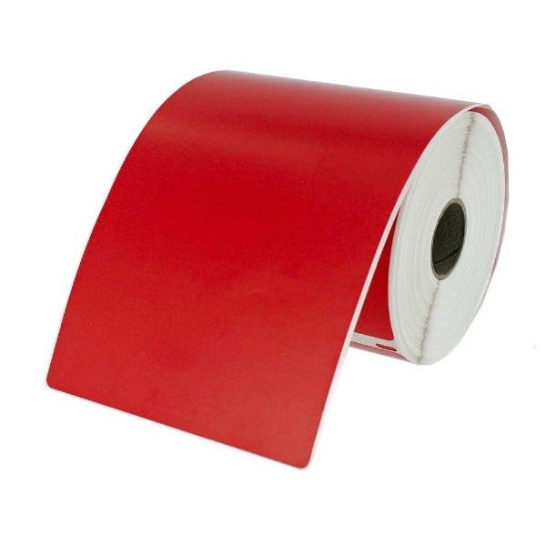Dymo LV-1744907 Compatible 4x6 Red Shipping Labels – 220 Labels, Direct Thermal, Compatible with Dymo LabelWriter 4XL, Bright Red Attention Labels for USPS, UPS, FedEx, Etsy & Ebay