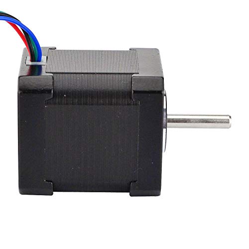 STEPPERONLINE Stepper Motor Nema 17 Full D-Cut Shaft Stepper Motor 59Ncm 2A 1.8 Degree 48mm 4 Wire w/1m Cable & Connector for 3D Printer/CNC Reprap