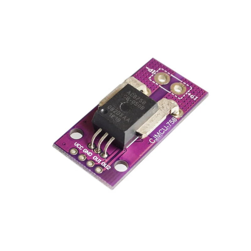 DollaTek 50A Hall Current Sensor Module Linear Analog AC DC 3.3V-5V High Accuracy for Arduino RC Model Connection