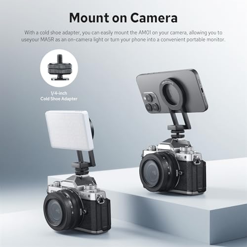 Godox AM01 Dual-Sided Magnetic Bracket for MA5R LED Light or Smarthone