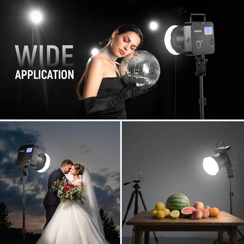 NEEWER Silicone Diffuser with Magnetic Adapter Ring for Q4/Q4PRO/Q6 Outdoor Flash, Speedlite Light Modifier Shaper for Portrait, Product Photography, Weddings, Commercial, CRS10
