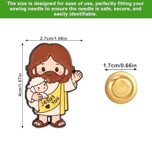 Jesus Needle Holder, Funny Magnetic Cross Stitch Needle Holder, Practical Craft Accessories for Embroidery, Cross Stitch, Needle Painting and Sewing