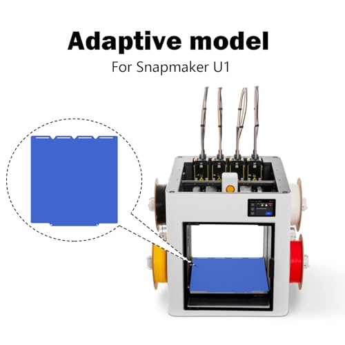 Cool Plate for Snapmaker U1 Cold Plate Cold Bed Double-Sided Smooth Cool Build Plate Build Plate Low-Temperature Printing No Glue Removable Platform for Snapmaker U1 3D Printer