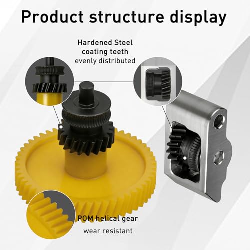 3D Printer Extruder Gear Assembly Compatible with Bambu Lab P2S Filament Drive Transmission Replacement Part