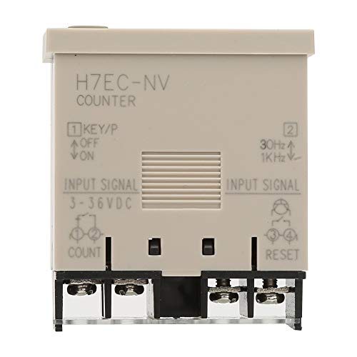 Garosa DC 3-36V H7EC-NV LED Digital Counter with 8 Digit LCD Display Counting Range 0-99999999 Digital Electric Counter with Counter Holder