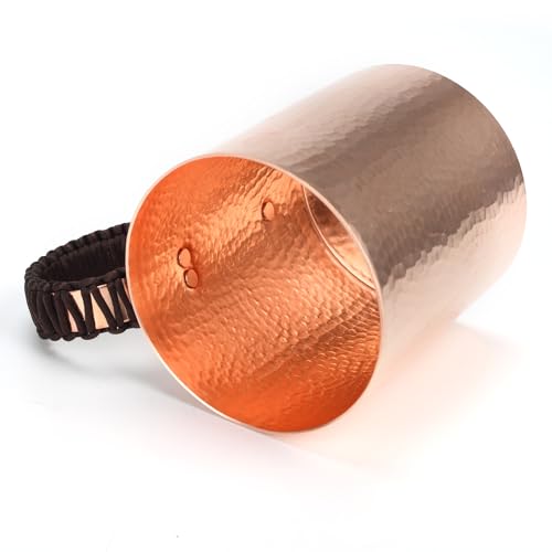 Solid Copper Cup – Hand-Hammered Ayurvedic Drinking Tumbler Copper-Cylindrical